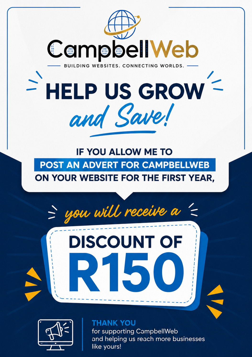 CampbellWeb Discount Flyer