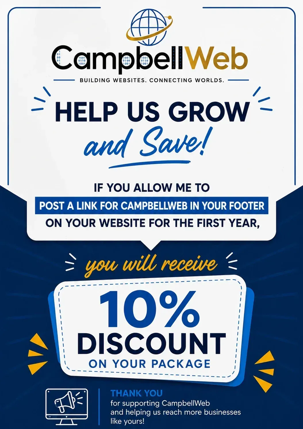 Campbell Web Discount Flyer