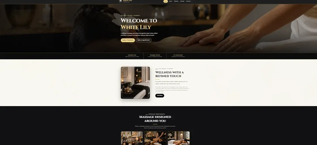 White Lily website home page